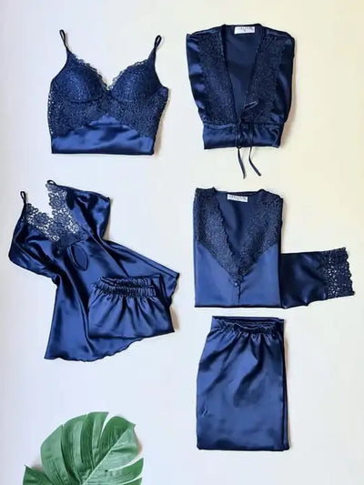 6 Pcs Women’s Nighty Set – Comfortable Sleepwear & Lounge Wear