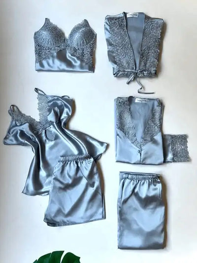 6 Pcs Women’s Nighty Set – Comfortable Sleepwear & Lounge Wear