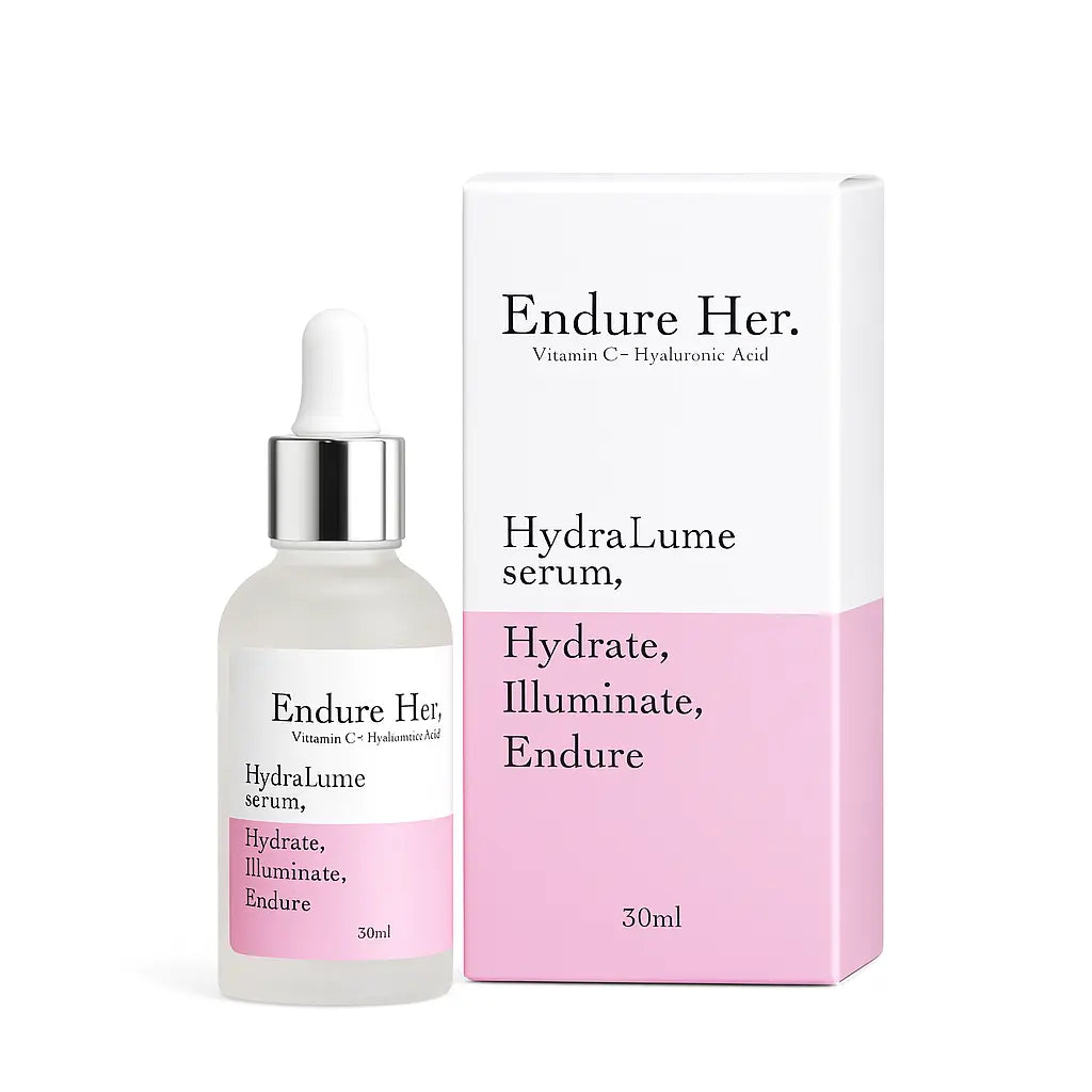 Hydrating serum for glowing skin – Endure Her Hydralume Serum bottle